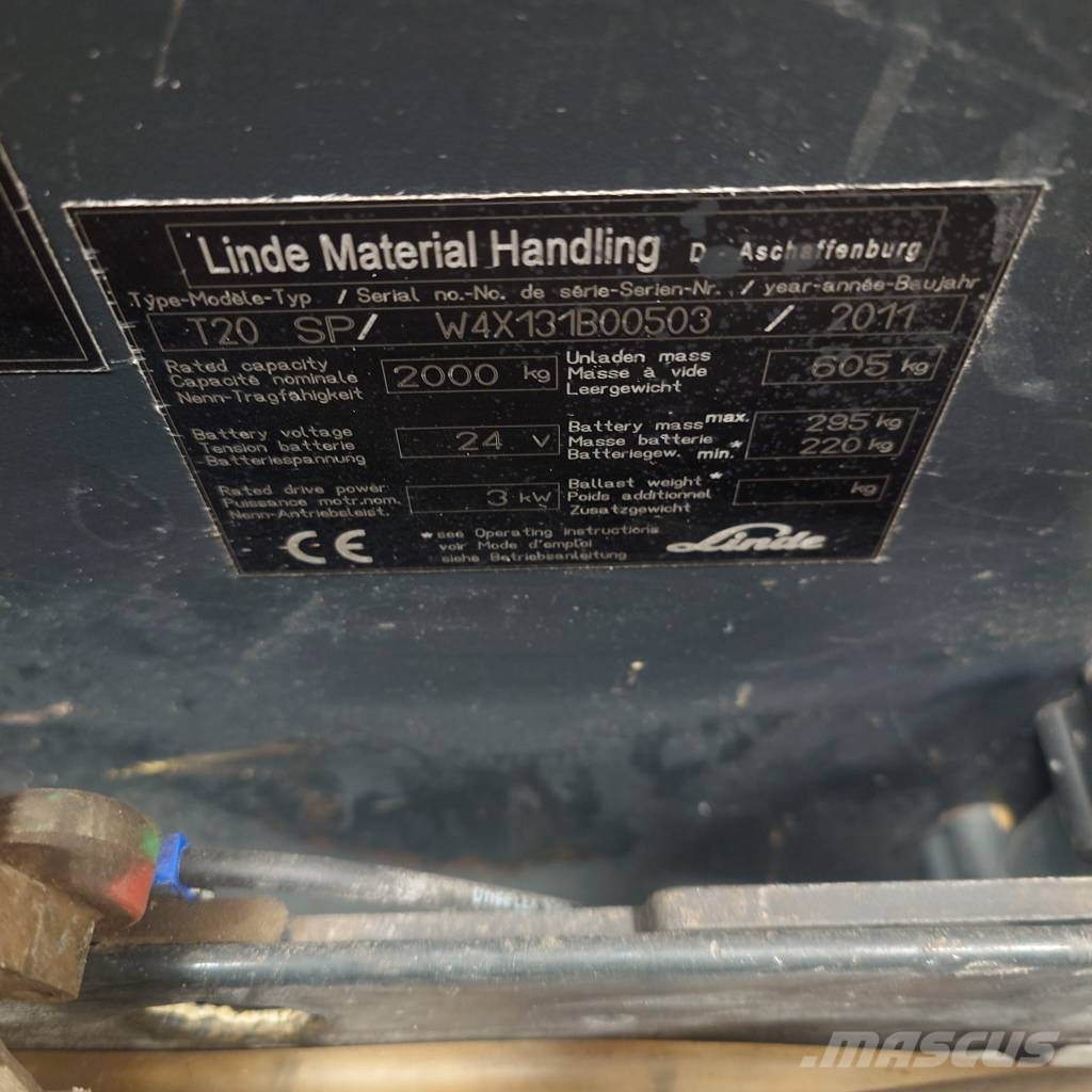 Linde T20SP/131 رافعة منخفضة المستوى ذات منصة