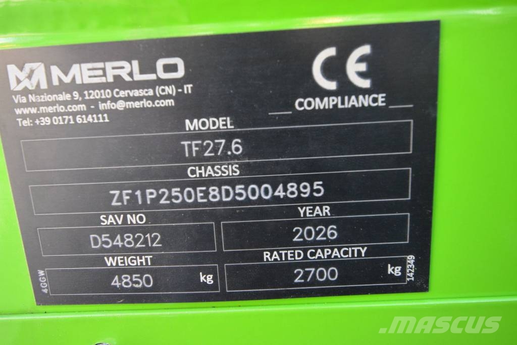 Merlo TF 27.6 Carretillas telescópicas