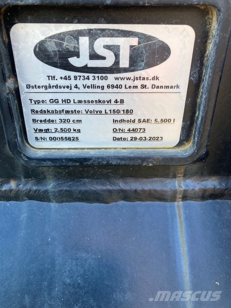 JST GG HD læsseskovl 4B 320cm Buckets