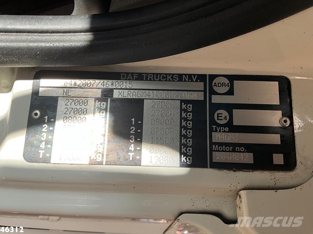 DAF FAG CF 290 Euro 6 Zoeller 20m³ Мусоровозы