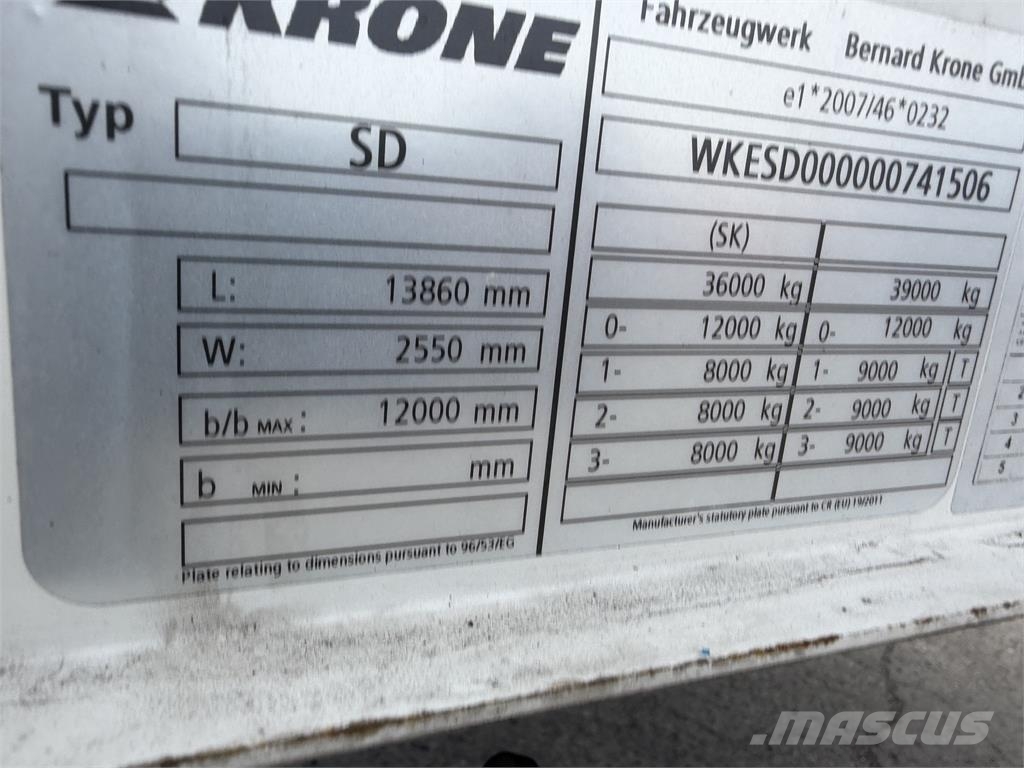 Krone Iný model VIN 506 Kapelltrailer