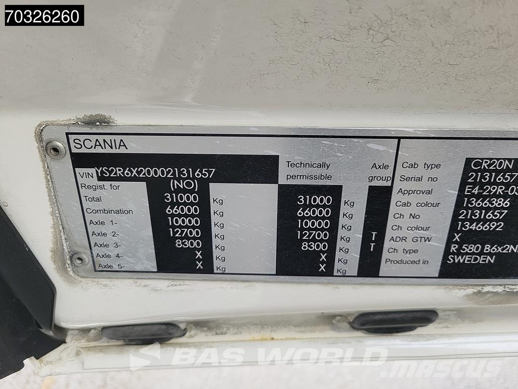 Scania R580 R 6X2 Abschleppwagen Palfinger PK33002 EH Cra Bergungsfahrzeuge