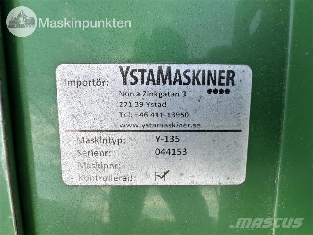 Ystamaskiner Y-135 Græsklippere og skårlæggere