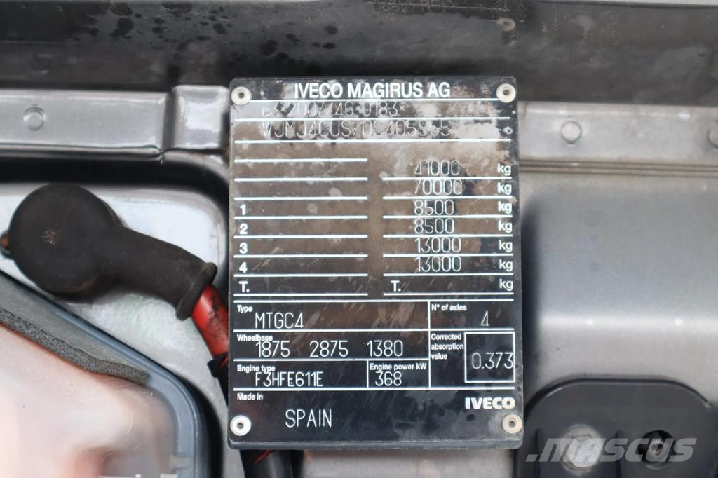 Iveco Trakker 500 41 TON | RETARDER | FULL STEEL | HUB R Lastbiler med tip