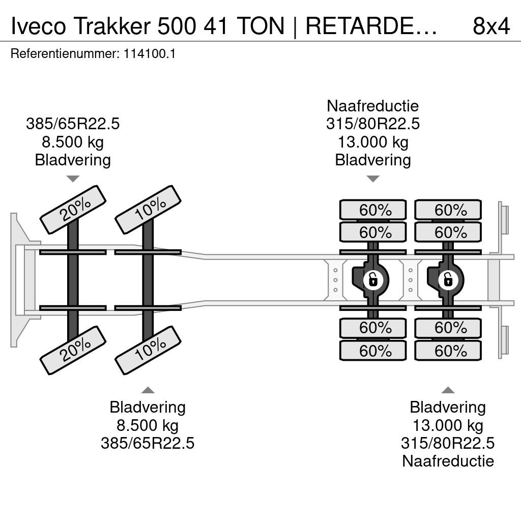 Iveco Trakker 500 41 TON | RETARDER | FULL STEEL | HUB R Lastbiler med tip