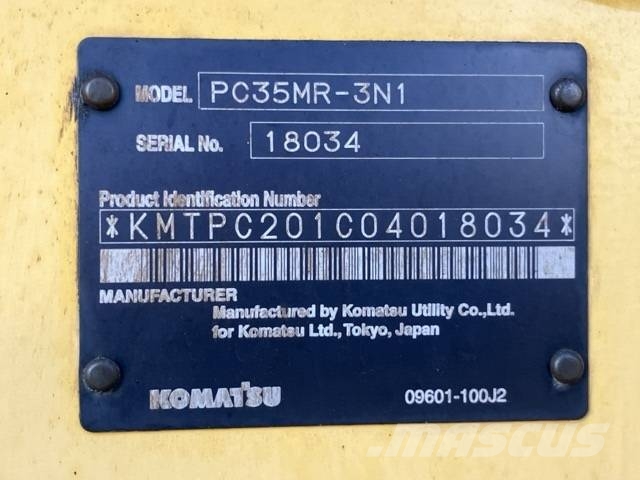 Komatsu PC35MR-3N1 Bagri goseničarji