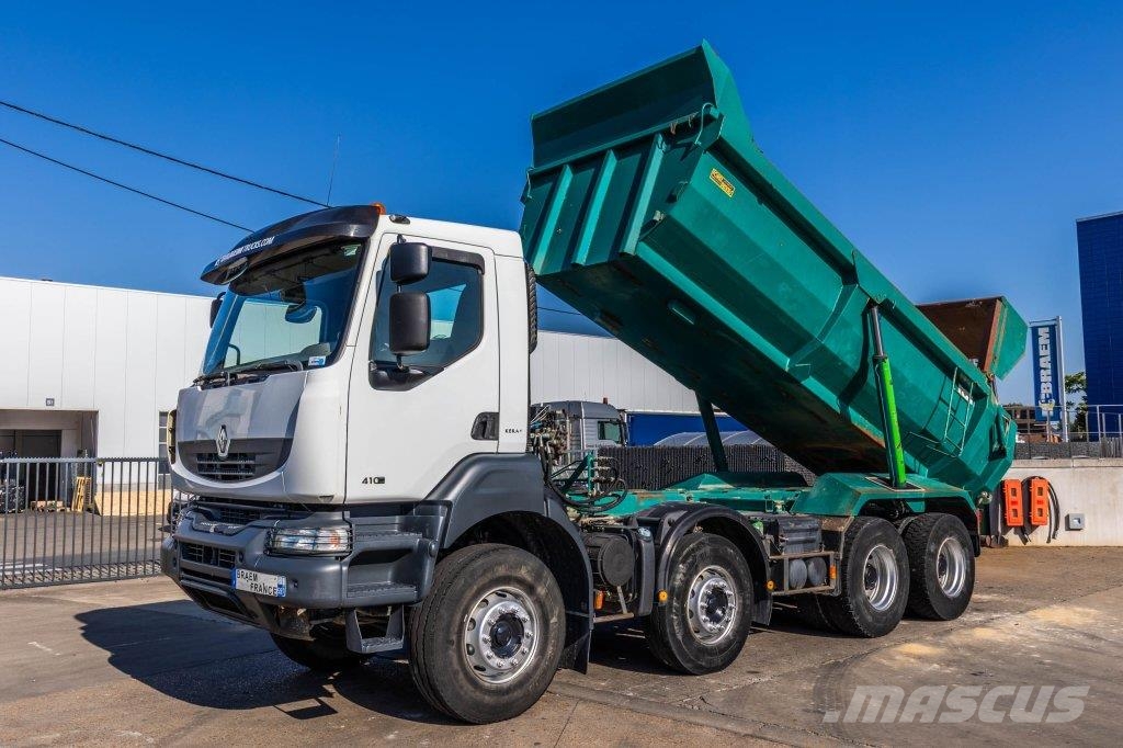 Renault KERAX 410 DXI+BENNE ENROCHEMENT HARDOX+INTARDER Savivarčių priekabų vilkikai