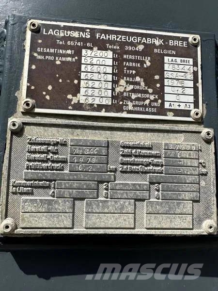 LAG GSA-22 Gülleauflieger 37 m³ 6 Kammer TÜV NEU! GSA- Egyéb - félpótkocsik