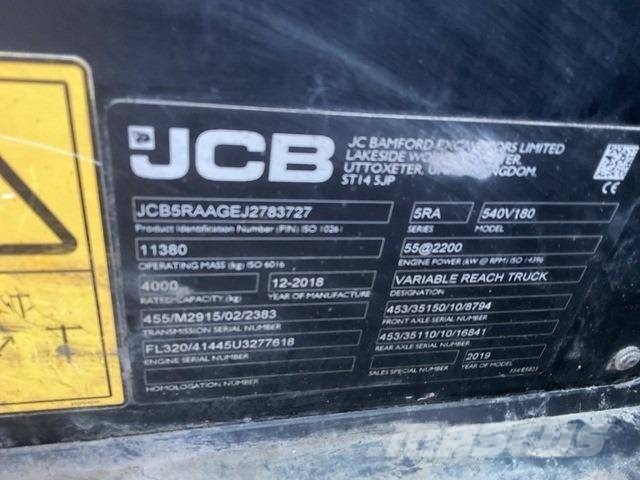 JCB 540V180 Teleskopiskie manipulatori