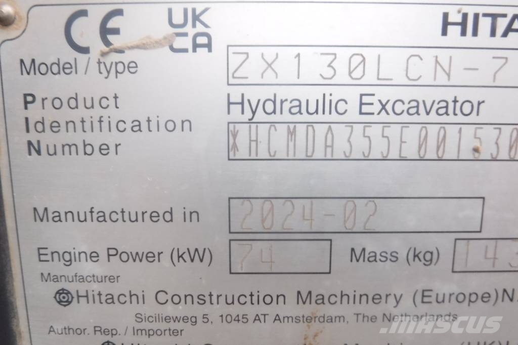 Hitachi ZX 130 LC N-7 Crawler excavators