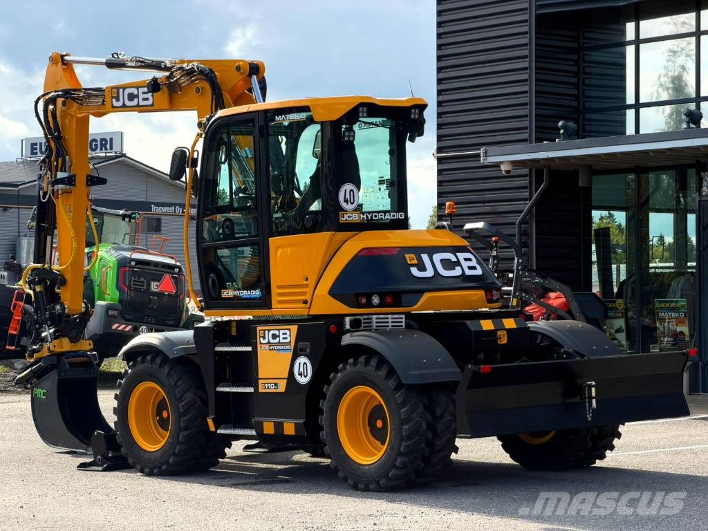 JCB 110 W Hydradig / Engon / Pyöräohjaus / Rasvari / Wielgraafmachines
