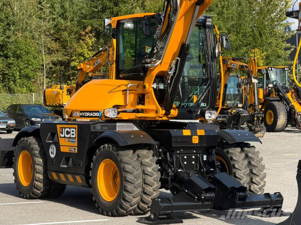 JCB 110 W Hydradig / Engon / Pyöräohjaus / Rasvari / Wielgraafmachines