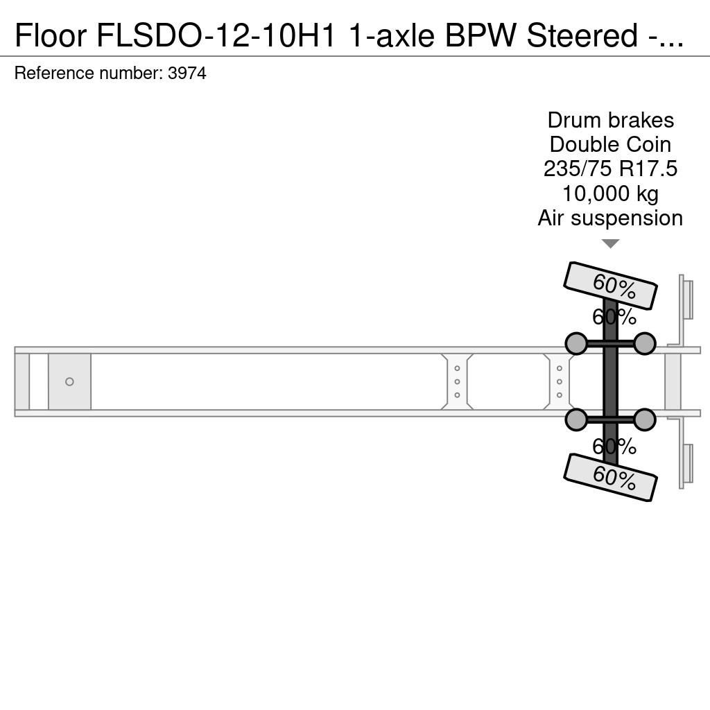 Floor FLSDO-12-10H1 1-axle BPW Steered - City 11.5M - Se Semirremolques de carga baja