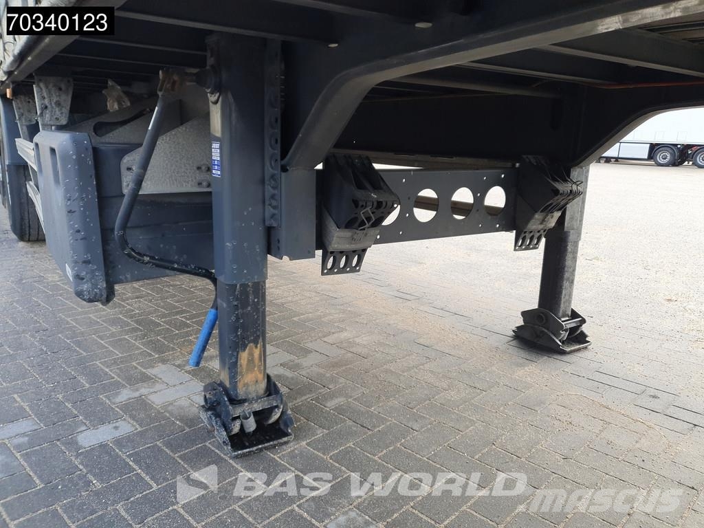 Lecitrailer 3E20 3 axles Lift Axle Hardwood Omega SAF Tents puspiekabes