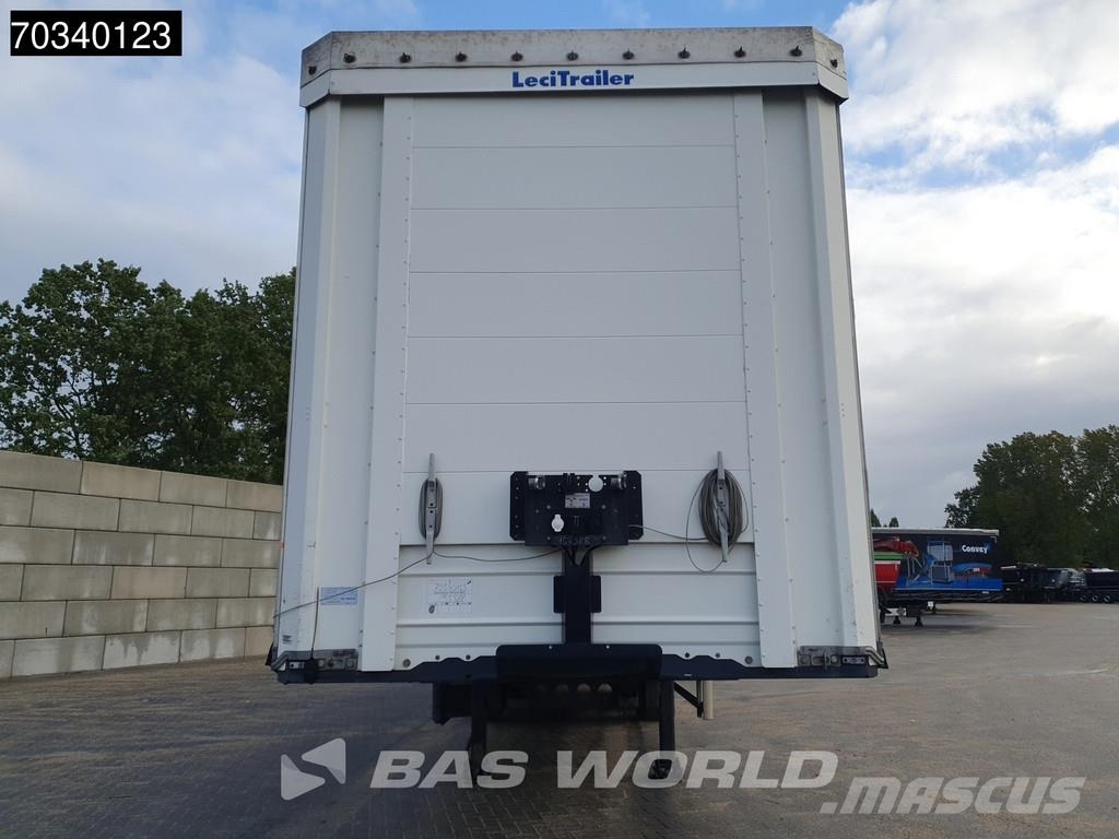 Lecitrailer 3E20 3 axles Lift Axle Hardwood Omega SAF Tents puspiekabes