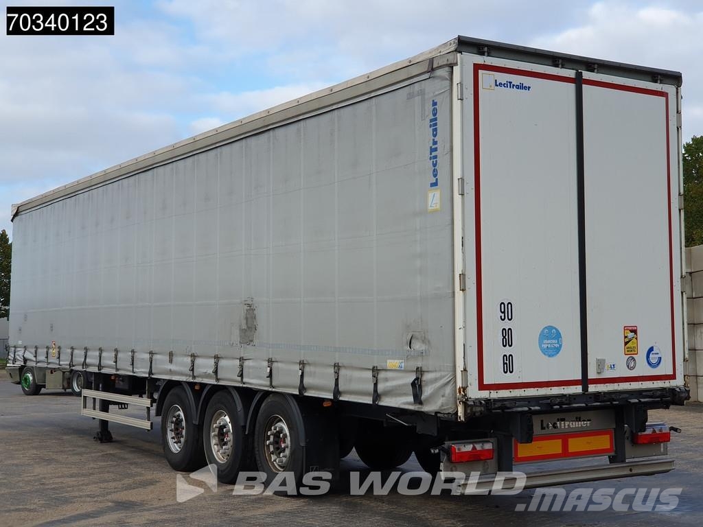Lecitrailer 3E20 3 axles Lift Axle Hardwood Omega SAF Tents puspiekabes
