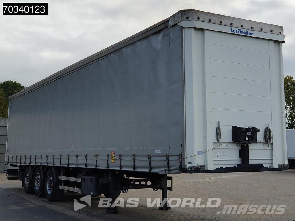 Lecitrailer 3E20 3 axles Lift Axle Hardwood Omega SAF Tents puspiekabes
