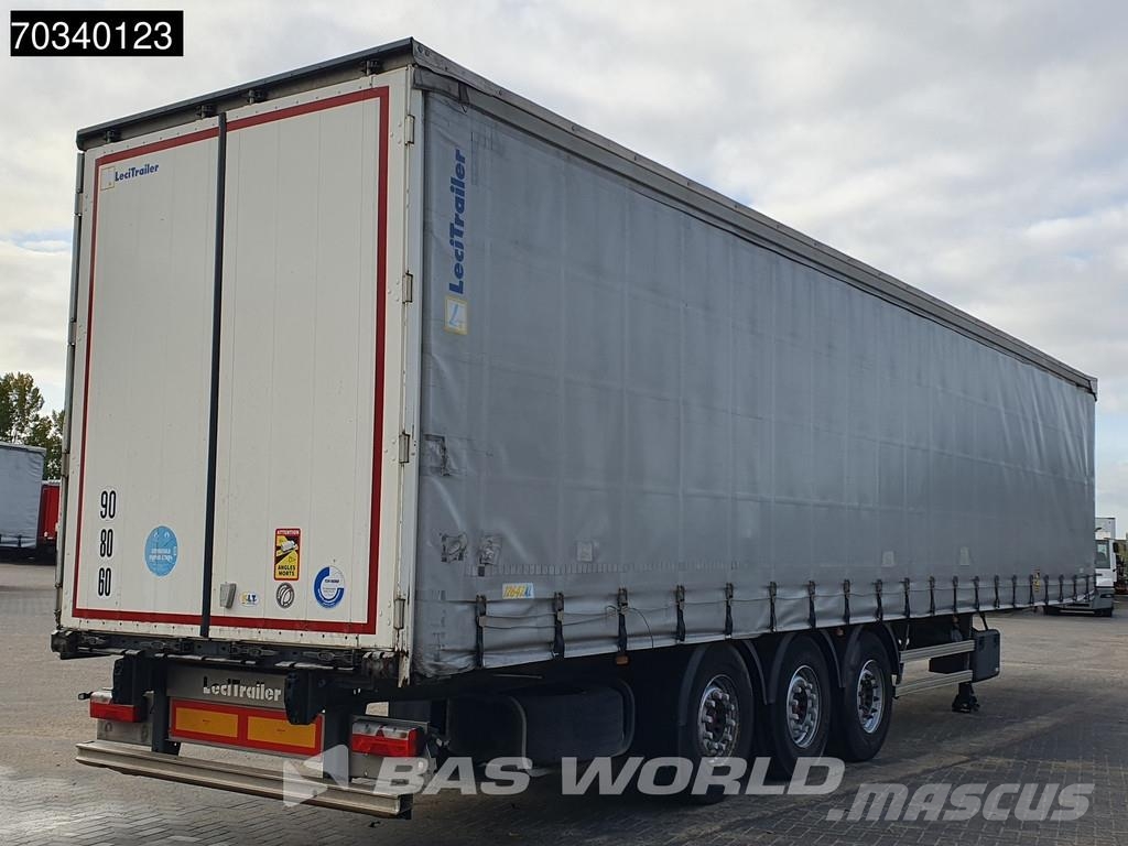 Lecitrailer 3E20 3 axles Lift Axle Hardwood Omega SAF Tents puspiekabes