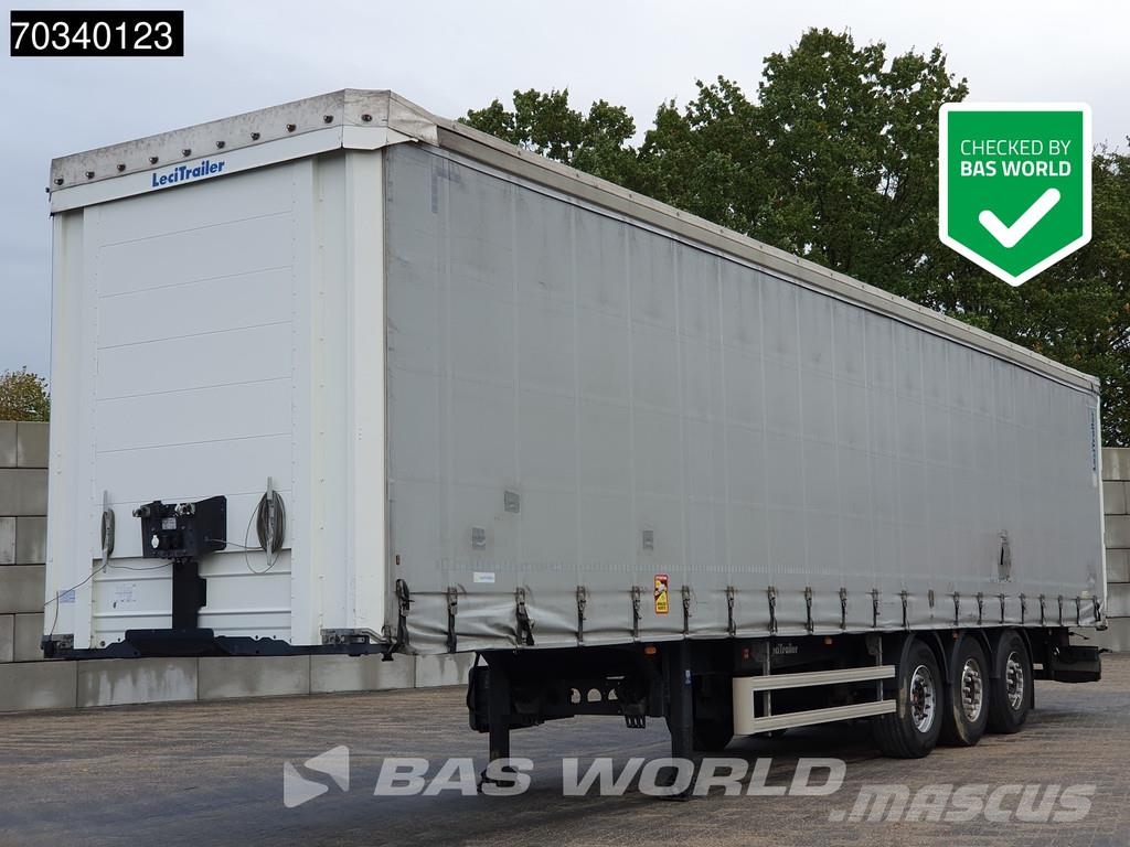 Lecitrailer 3E20 3 axles Lift Axle Hardwood Omega SAF Tents puspiekabes