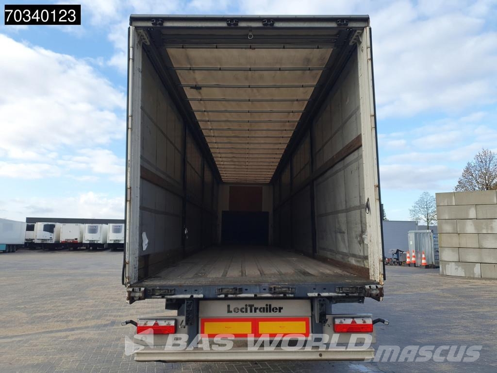 Lecitrailer 3E20 3 axles Lift Axle Hardwood Omega SAF Tents puspiekabes