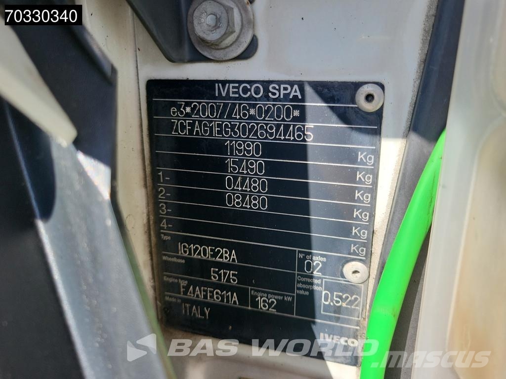 Iveco Eurocargo 120E220 4X2 12tonner 1500kg Ladebordwand Kofferaufbau