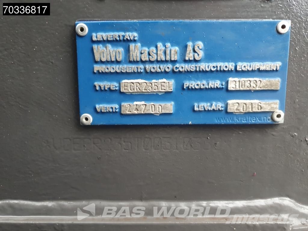 Volvo ECR235 E L Bageri guseničari
