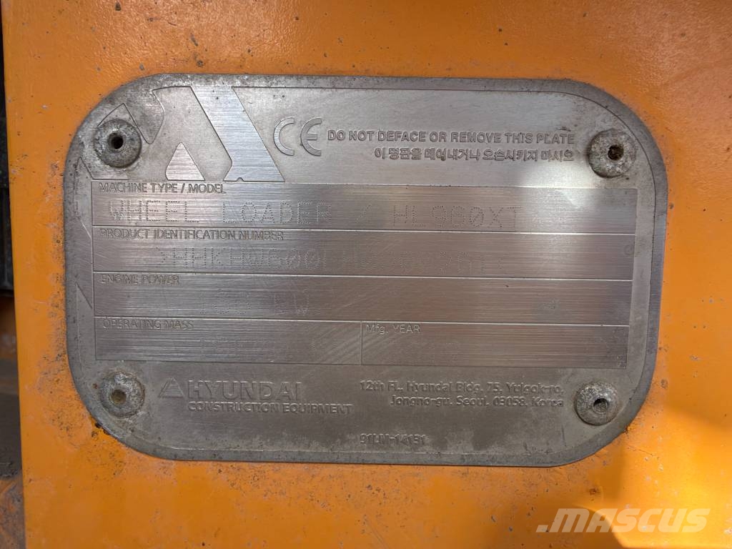 Hyundai HL 960 XT Kolové nakladače