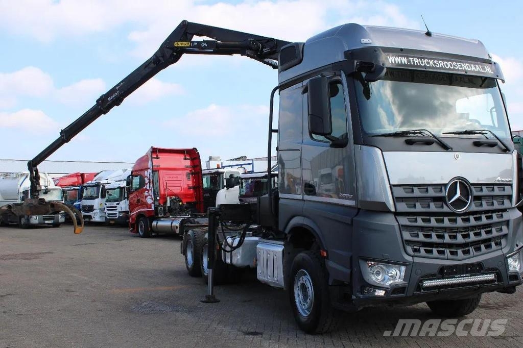 Mercedes-Benz Arocs 2858 6x4 PALFINGER S260Z96 (2022) FOREST/WOO Kranen voor alle terreinen