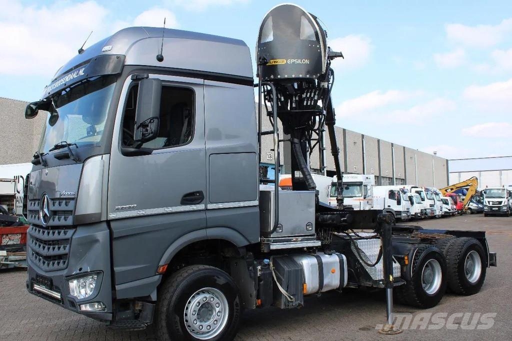 Mercedes-Benz Arocs 2858 6x4 PALFINGER S260Z96 (2022) FOREST/WOO Kranen voor alle terreinen