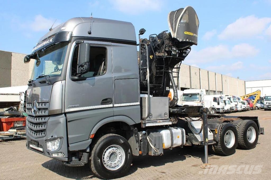 Mercedes-Benz Arocs 2858 6x4 PALFINGER S260Z96 (2022) FOREST/WOO Kranen voor alle terreinen