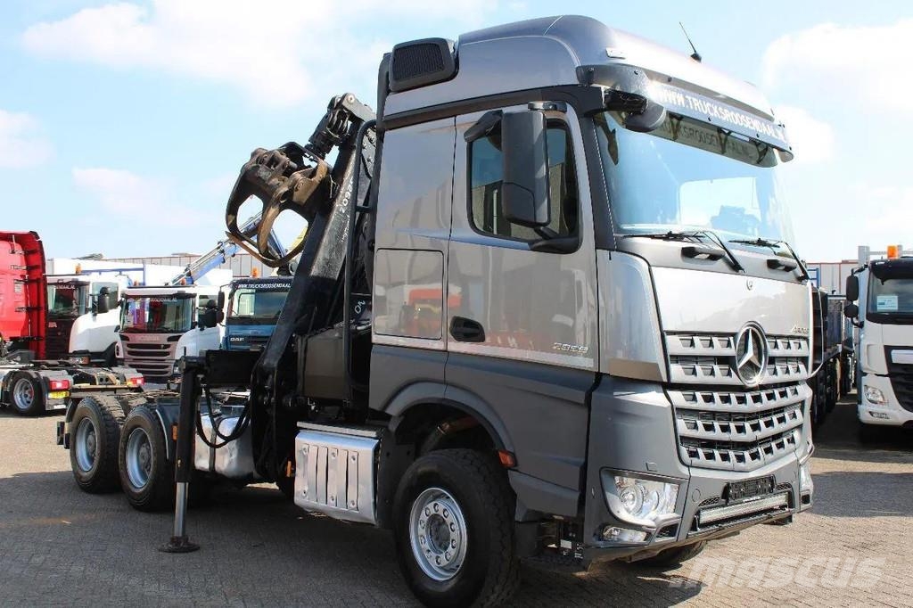 Mercedes-Benz Arocs 2858 6x4 PALFINGER S260Z96 (2022) FOREST/WOO Kranen voor alle terreinen