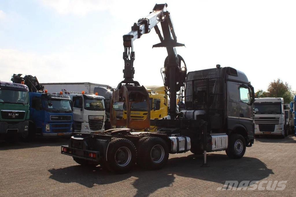 Mercedes-Benz Arocs 2858 6x4 PALFINGER S260Z96 (2022) FOREST/WOO Kranen voor alle terreinen