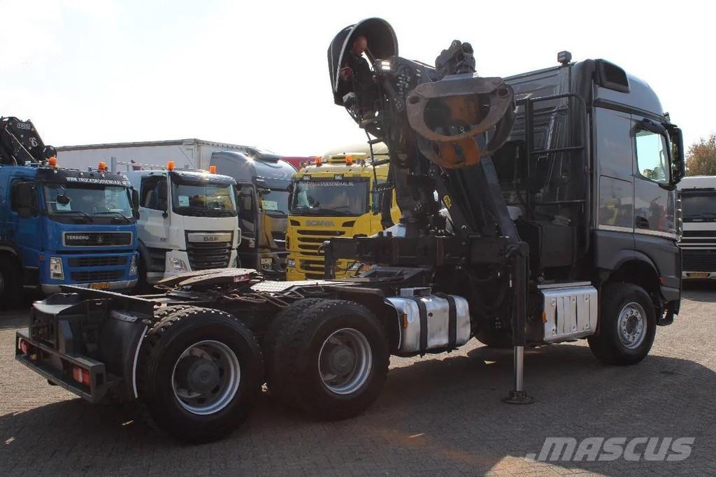 Mercedes-Benz Arocs 2858 6x4 PALFINGER S260Z96 (2022) FOREST/WOO Kranen voor alle terreinen