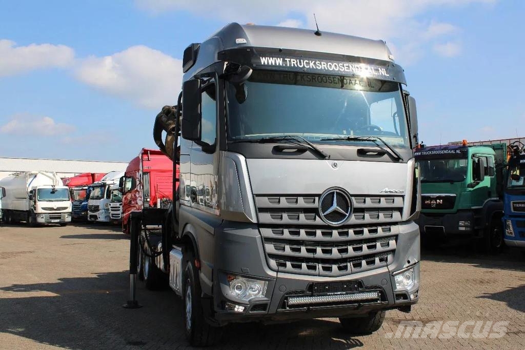 Mercedes-Benz Arocs 2858 6x4 PALFINGER S260Z96 (2022) FOREST/WOO Kranen voor alle terreinen