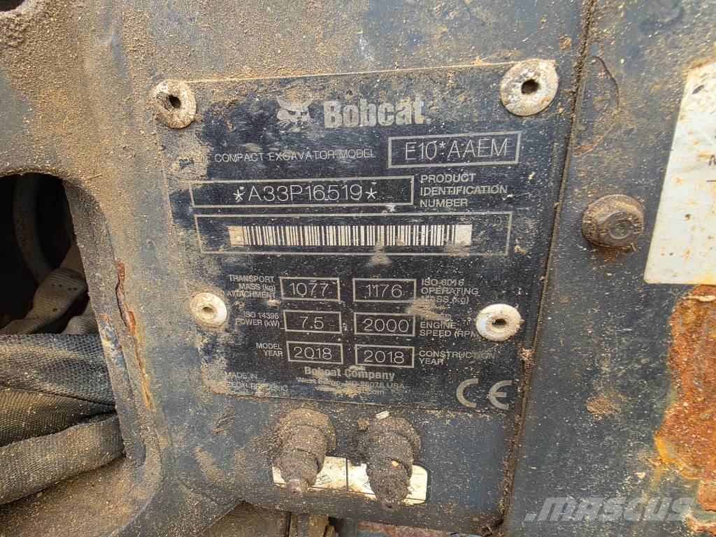 Bobcat E 10 Mini kotrók < 7t