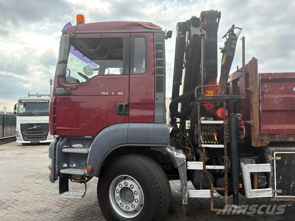 MAN TGA 33.390 + 6x4 + PK15002 + TIPPER + MANUAL + SPR Grúas todo terreno