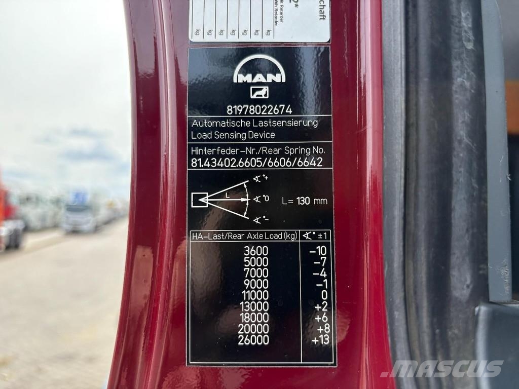 MAN TGA 33.390 + 6x4 + PK15002 + TIPPER + MANUAL + SPR Grúas todo terreno