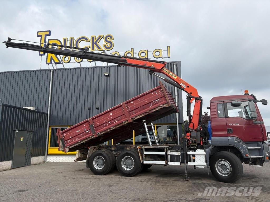 MAN TGA 33.390 + 6x4 + PK15002 + TIPPER + MANUAL + SPR Grúas todo terreno
