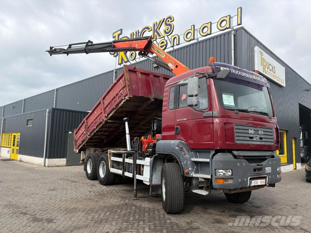 MAN TGA 33.390 + 6x4 + PK15002 + TIPPER + MANUAL + SPR Grúas todo terreno
