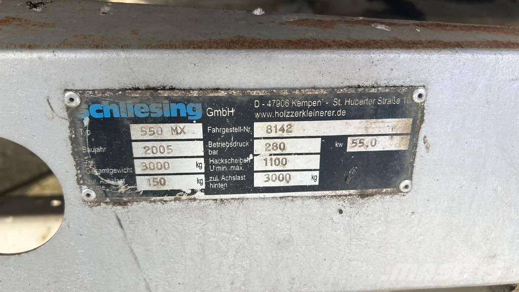Schliesing 550 MX Drobilci lesa