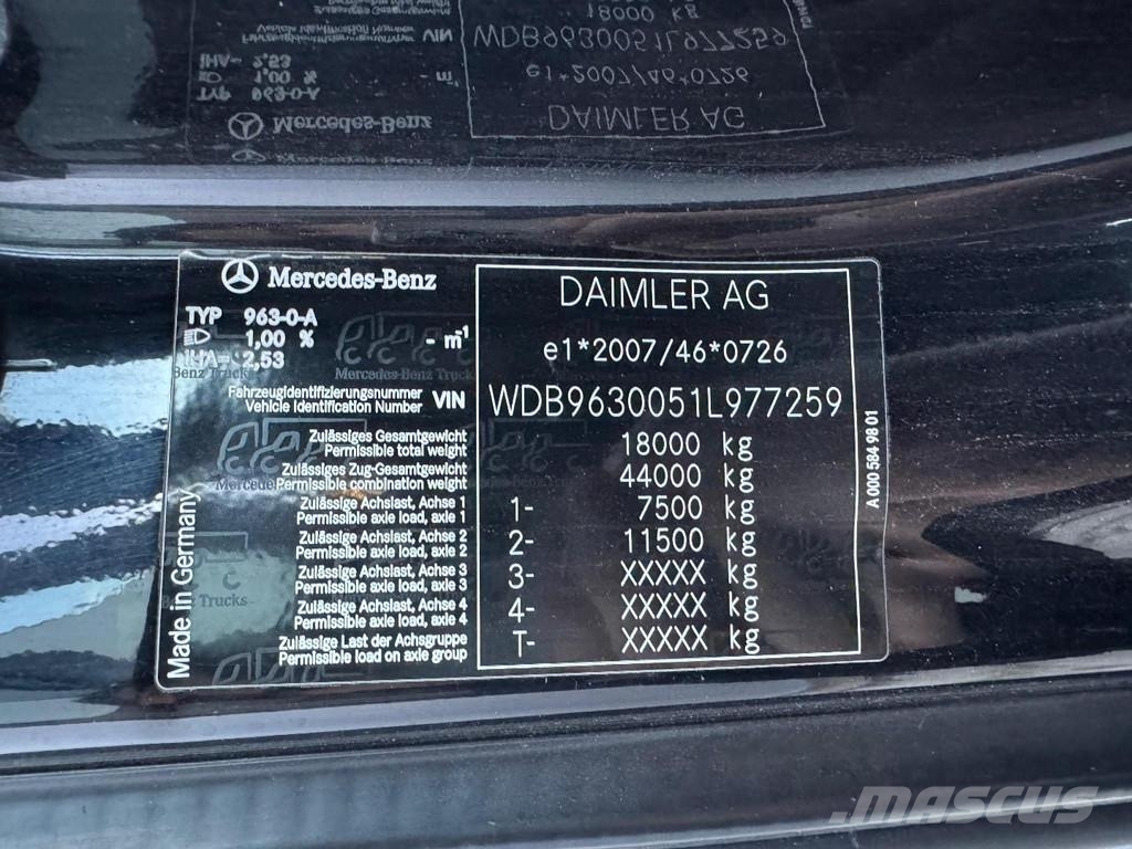 Mercedes-Benz Actros 1843 4X2 EURO 6 + KAESSBOHRER 2 AXLE TRAILE Oprijwagen