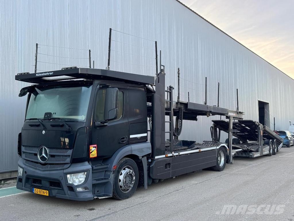 Mercedes-Benz Actros 1843 4X2 EURO 6 + KAESSBOHRER 2 AXLE TRAILE 차량 수송차