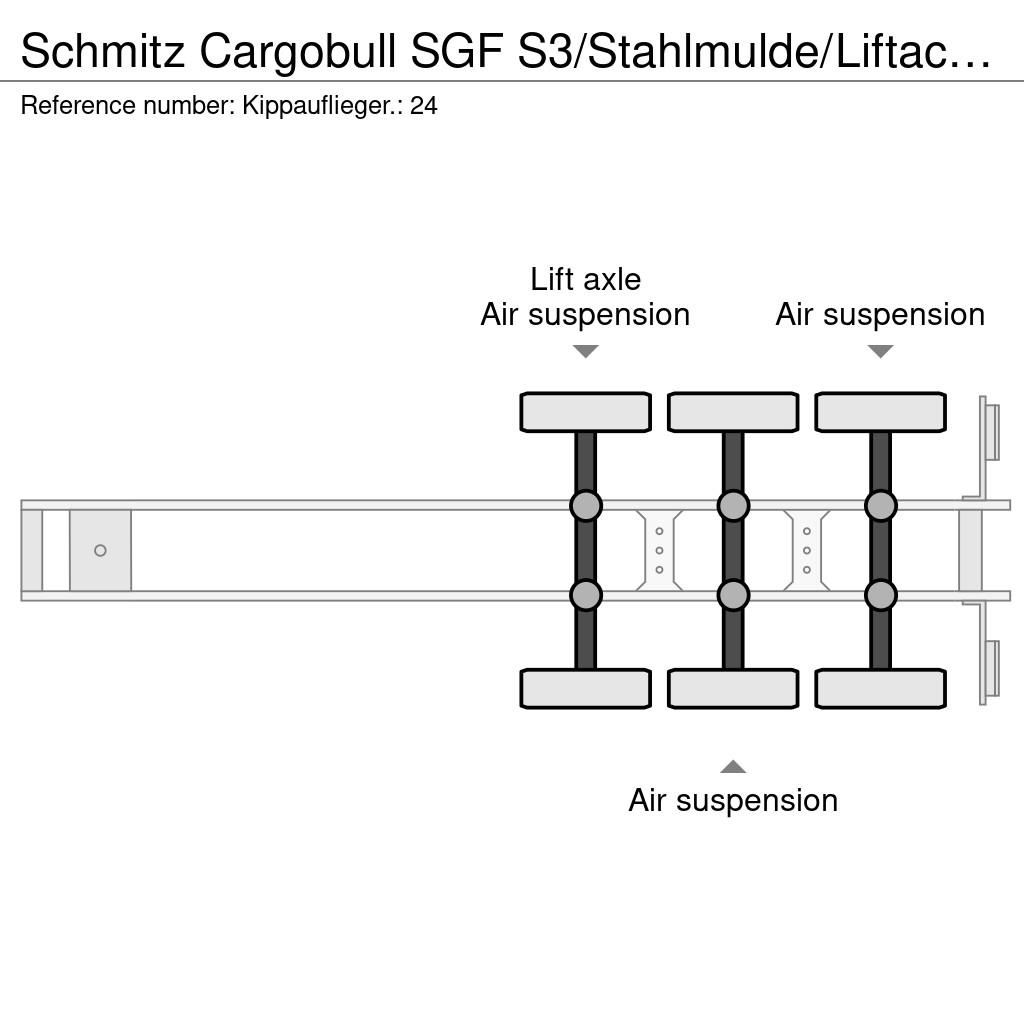 Schmitz Cargobull SGF S3/Stahlmulde/Liftachse/27m³ Kippers