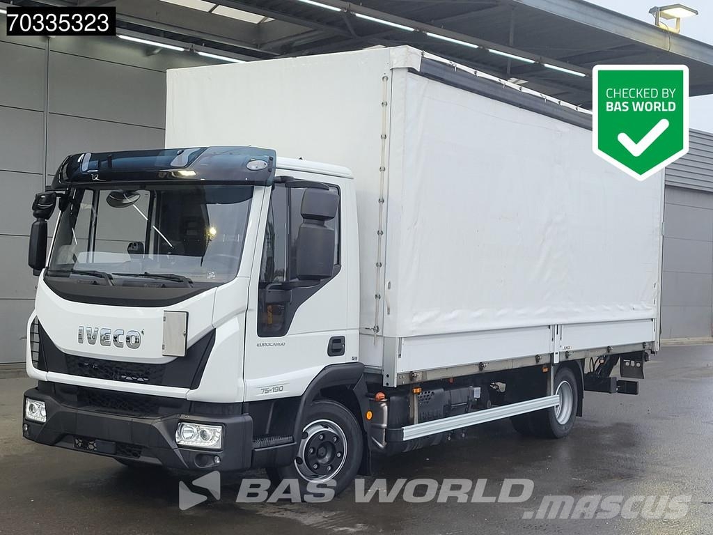 Iveco Eurocargo 75E190 4X2 8tonner 1000kg Tailgate Autom Pressukapelli kuorma-autot