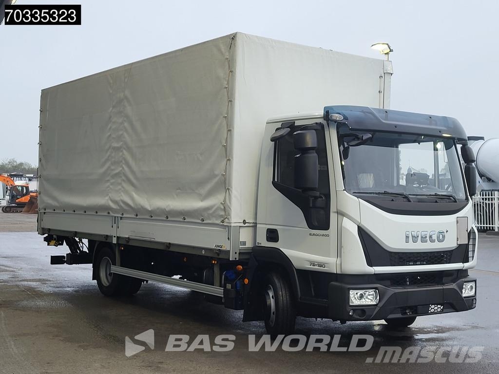 Iveco Eurocargo 75E190 4X2 8tonner 1000kg Tailgate Autom Camiones de caja de lona