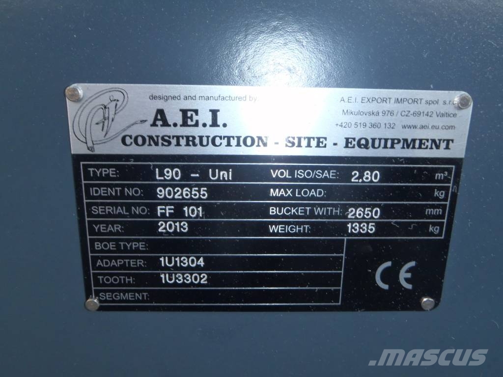Fuhrmann (0348) 2.8 cbm A.E.I Schaufel Buckets