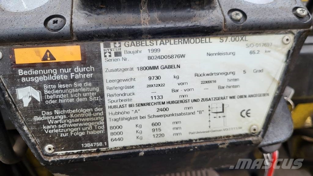 Hyster S7.00 XL LPG forklifts