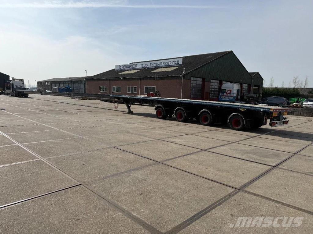 Broshuis 3 X 4AOU-58 3-15, 2014, 2016 AND 2021 4 AXLE FORCE نصف مقطورة مسطحة منخفضة