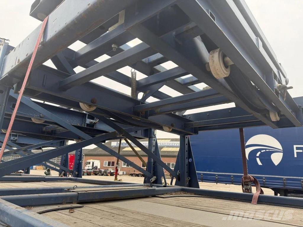 Broshuis 3 X 4AOU-58 3-15, 2014, 2016 AND 2021 4 AXLE FORCE نصف مقطورة مسطحة منخفضة