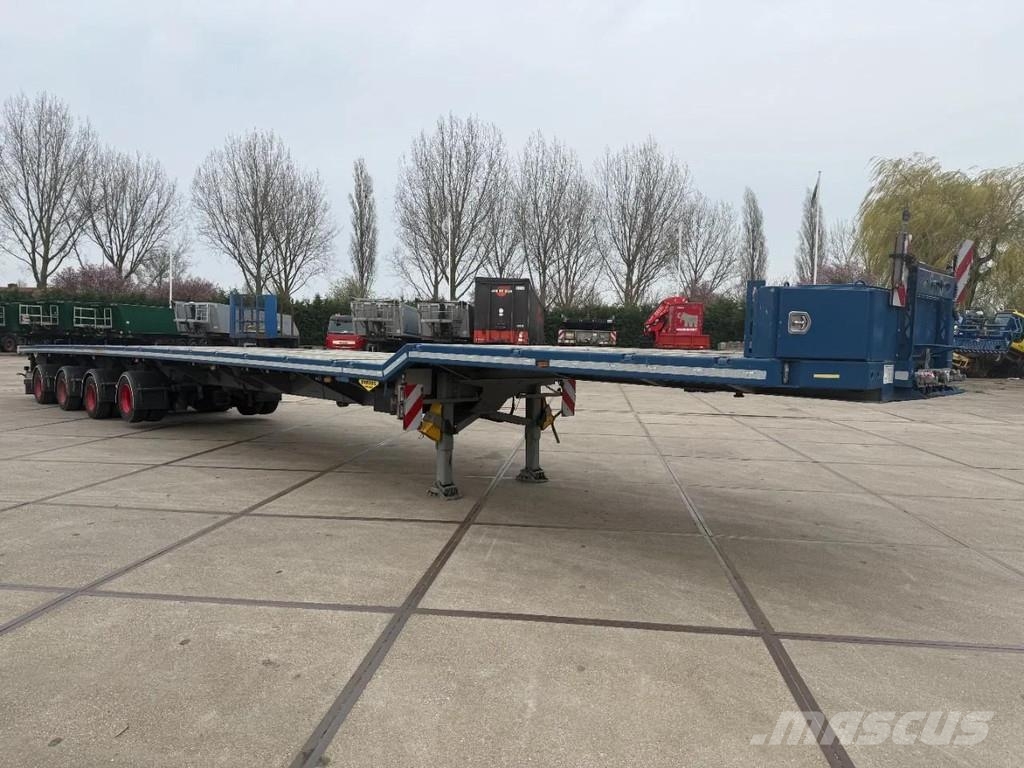 Broshuis 3 X 4AOU-58 3-15, 2014, 2016 AND 2021 4 AXLE FORCE نصف مقطورة مسطحة منخفضة